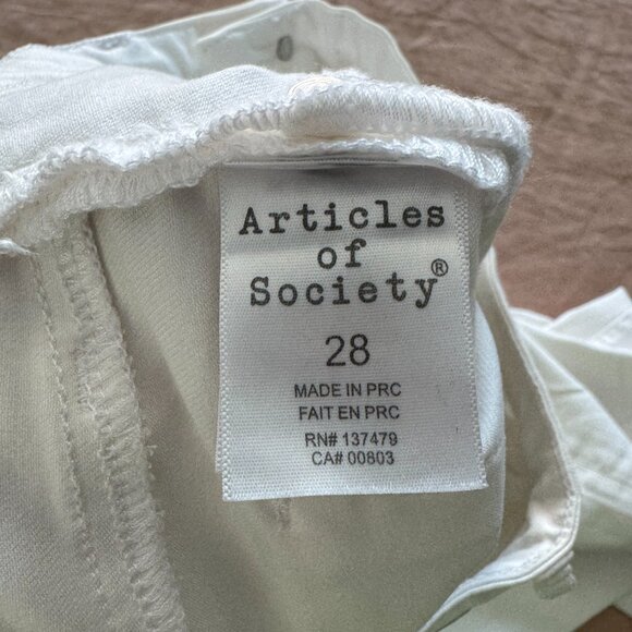Articles of Society White Ankle Length Jeans - Picture 5 of 5